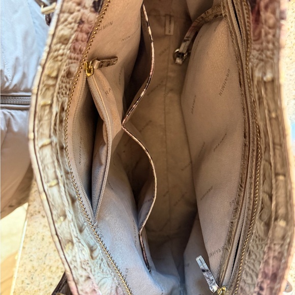 Brahmin Multicolor Croc-Embossed Tote prowl brooke - Picture 4 of 5